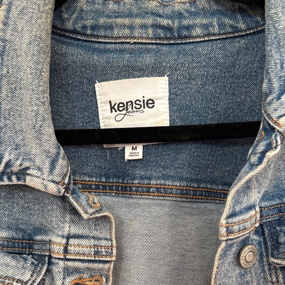 Kensie Faded Blue Denim Jacket - Picture 3 of 5
